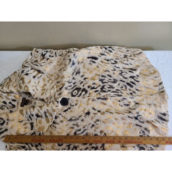 Multiples Long Sleeves Women Coat Jacket Size 0X Animal Print A181 - Picture 13 of 13